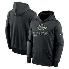 New York Jets Performance Pullover Hoodie Black - Nike