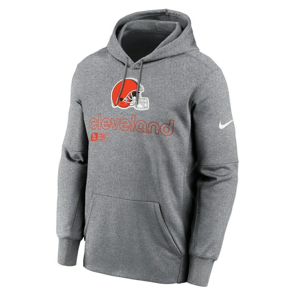 Cleveland Browns Performance Pullover Hoodie Heather Gray - Nike