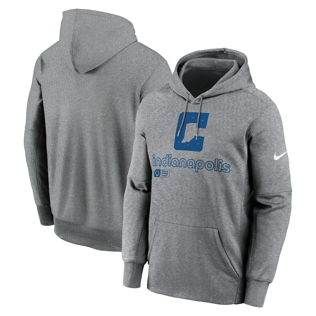 Indianapolis Colts Performance Pullover Hoodie Heather Gray - Nike