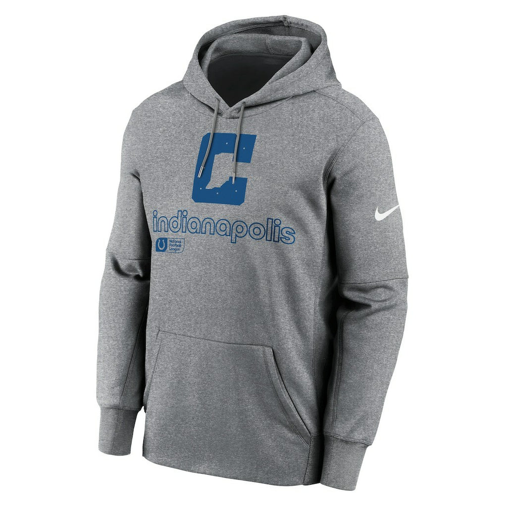 Indianapolis Colts Performance Pullover Hoodie Heather Gray - Nike