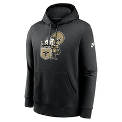 New Orleans Saints Rewind Club Logo Pullover Hoodie Black - Nike