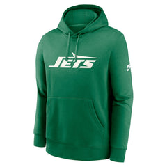New York Jets Rewind Club Logo Pullover Hoodie Kelly Green - Nike