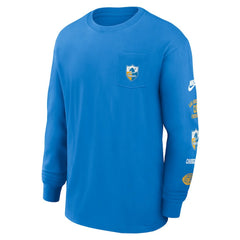 Los Angeles Chargers Rewind Heavy Max90 Pocket Long Sleeve T-Shirt Powder Blue - Nike
