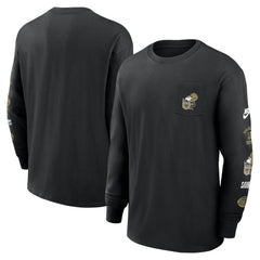 New Orleans Saints Rewind Heavy Max90 Pocket Long Sleeve T-Shirt Black - Nike