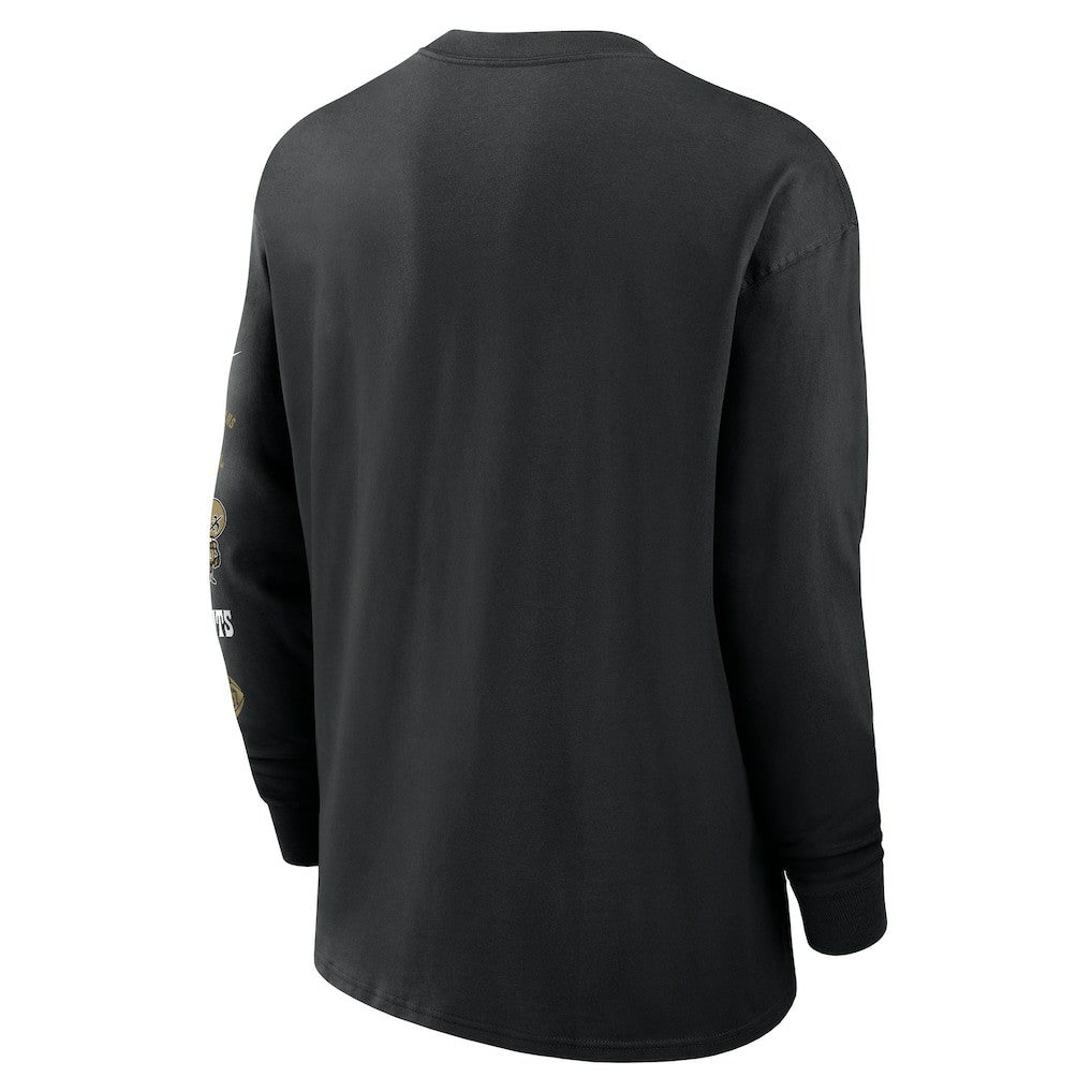 New Orleans Saints Rewind Heavy Max90 Pocket Long Sleeve T-Shirt Black - Nike