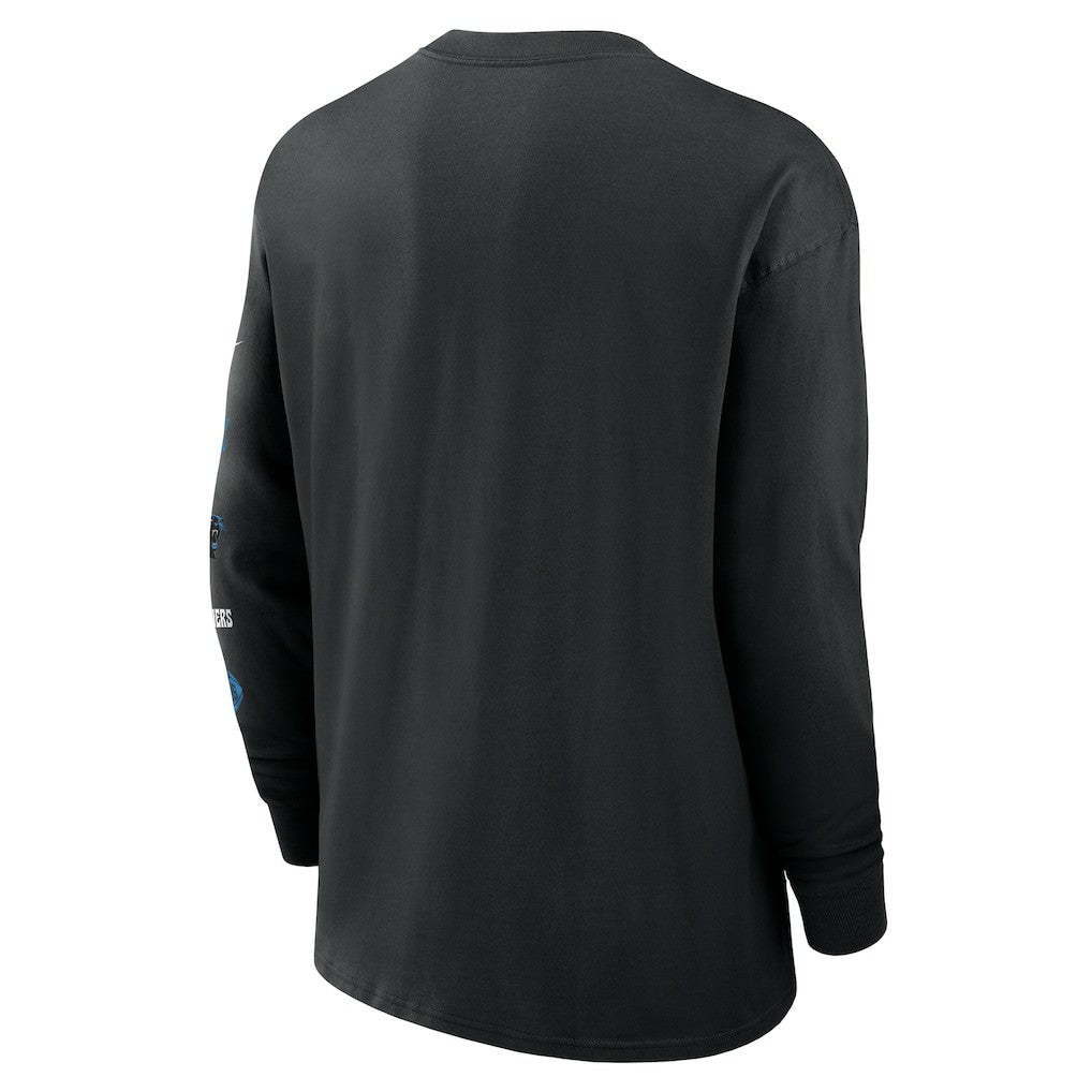 Carolina Panthers Rewind Heavy Max90 Pocket Long Sleeve T-Shirt Black - Nike