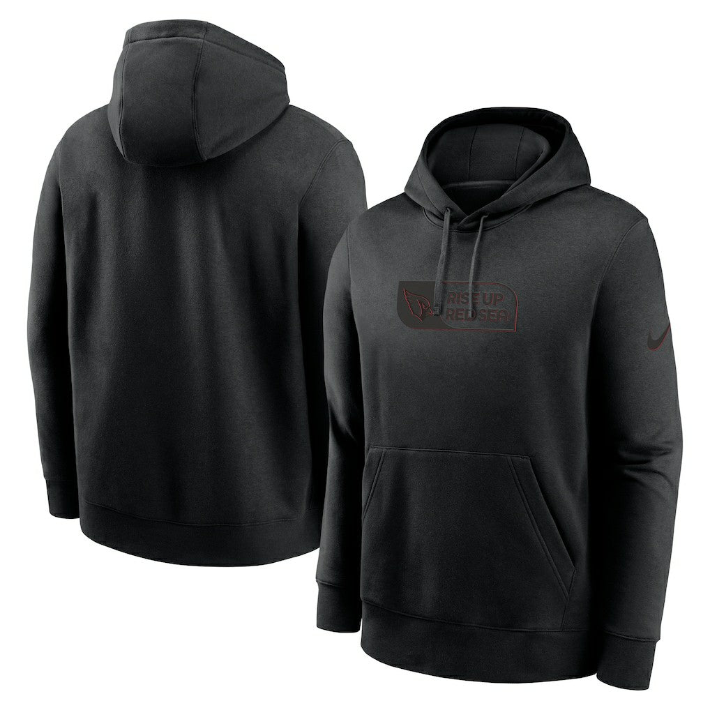Arizona Cardinals Edge Pack French Terry Club Pullover Hoodie Black - Nike