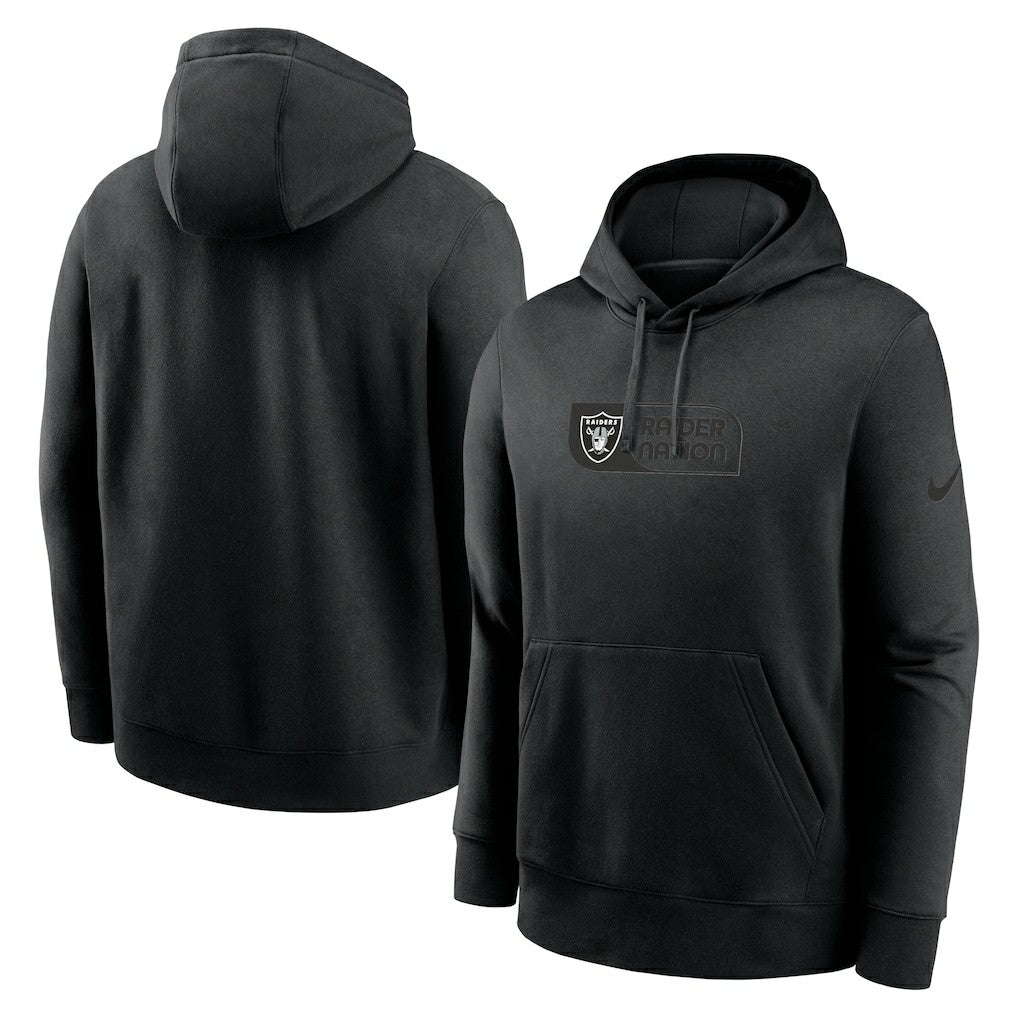 Las Vegas Raiders Edge Pack French Terry Club Pullover Hoodie Black - Nike