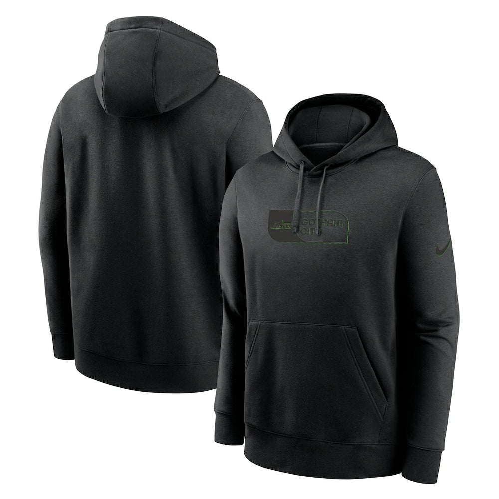 New York Jets Edge Pack French Terry Club Pullover Hoodie Black - Nike