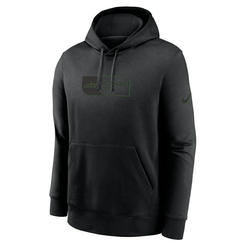 New York Jets Edge Pack French Terry Club Pullover Hoodie Black - Nike