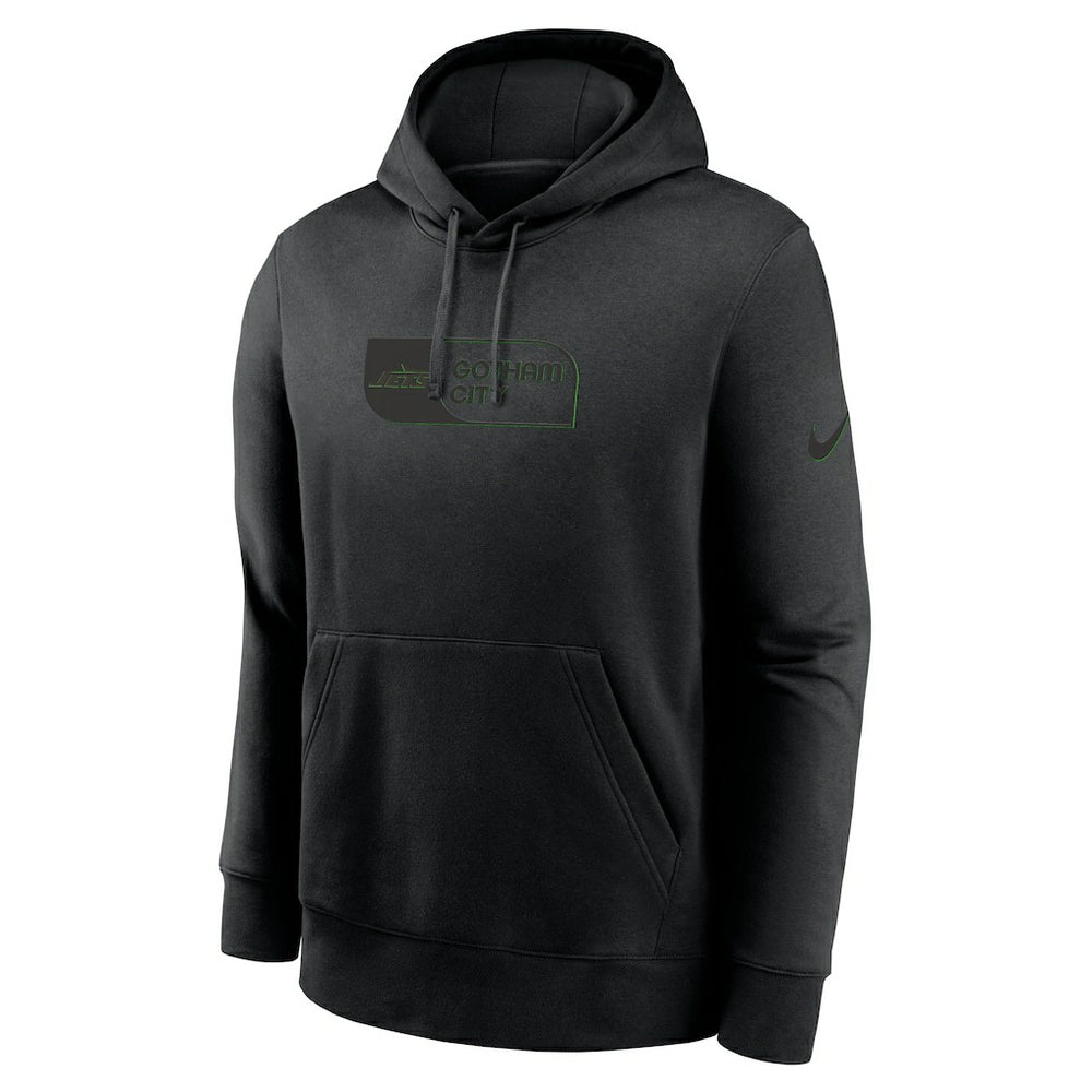 New York Jets Edge Pack French Terry Club Pullover Hoodie Black - Nike