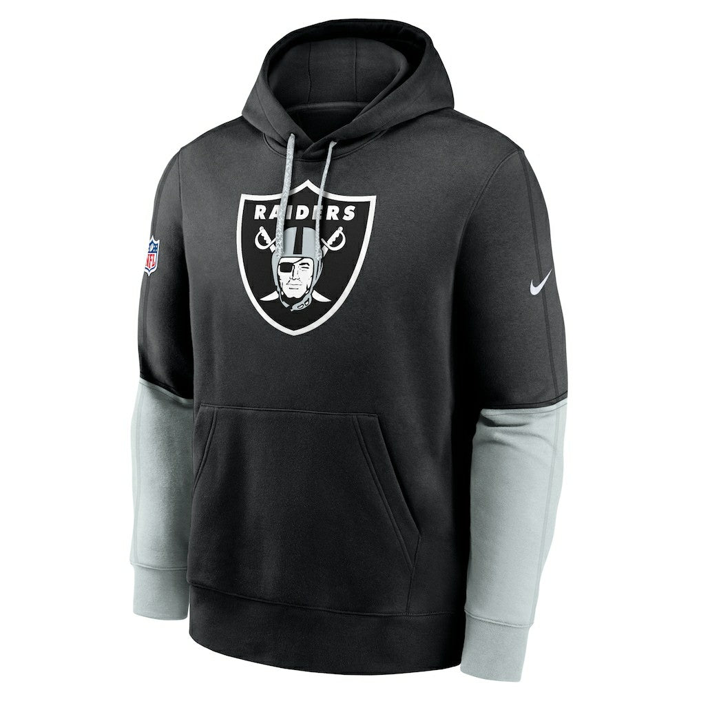 Las Vegas Raiders 2024 Sideline Club Pullover Hoodie Black - Nike