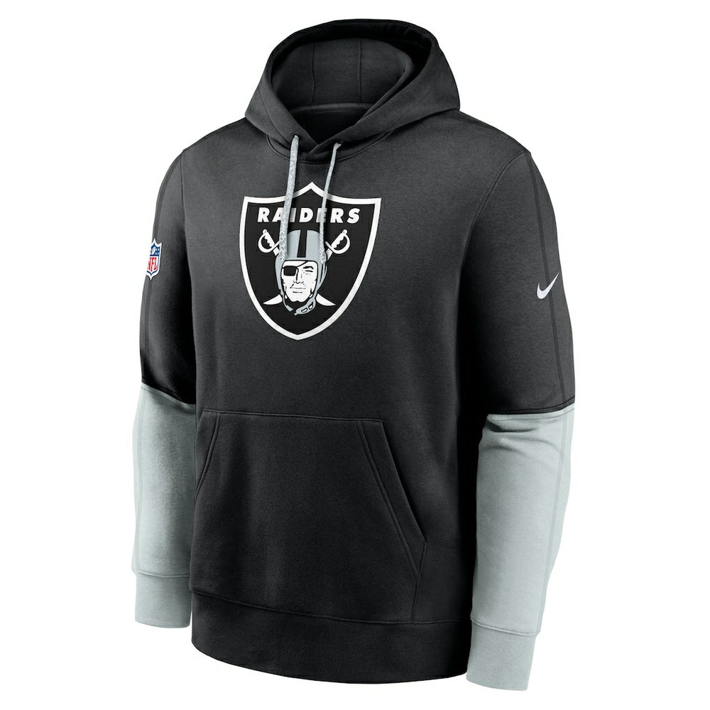 Las Vegas Raiders 2024 Sideline Club Pullover Hoodie Black - Nike