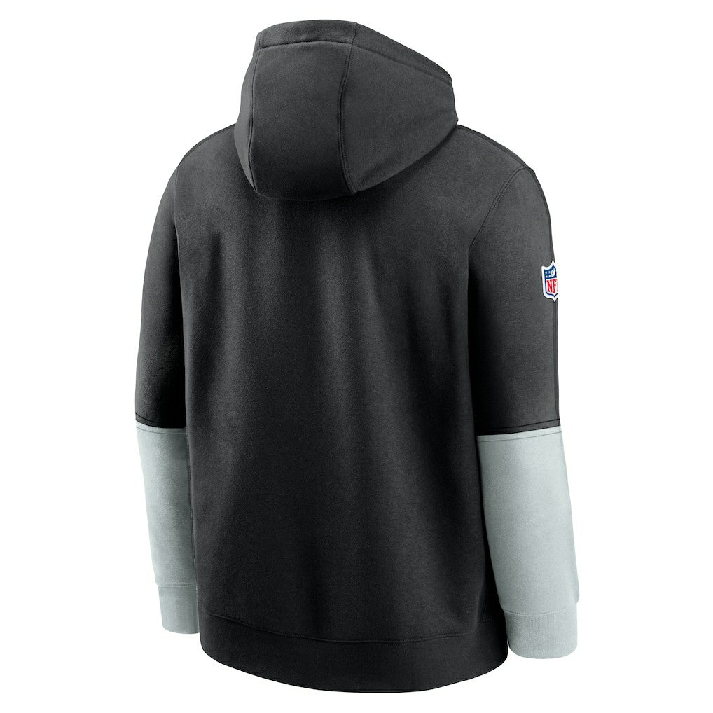 Las Vegas Raiders 2024 Sideline Club Pullover Hoodie Black - Nike