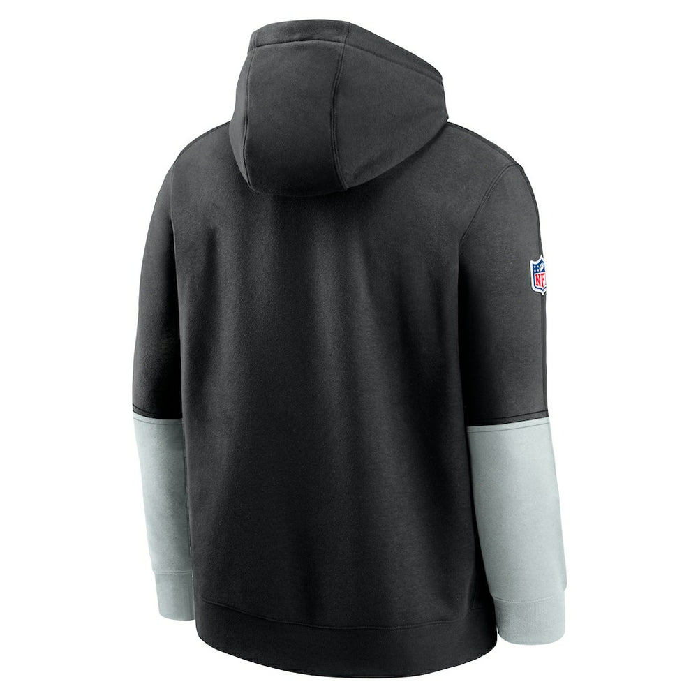 Las Vegas Raiders 2024 Sideline Club Pullover Hoodie Black - Nike