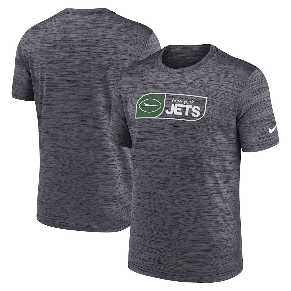 New York Jets Big & Tall Velocity Performance T-Shirt Black - Nike
