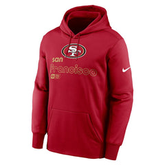 San Francisco 49ers Big & Tall Performance Pullover Hoodie Scarlet - Nike
