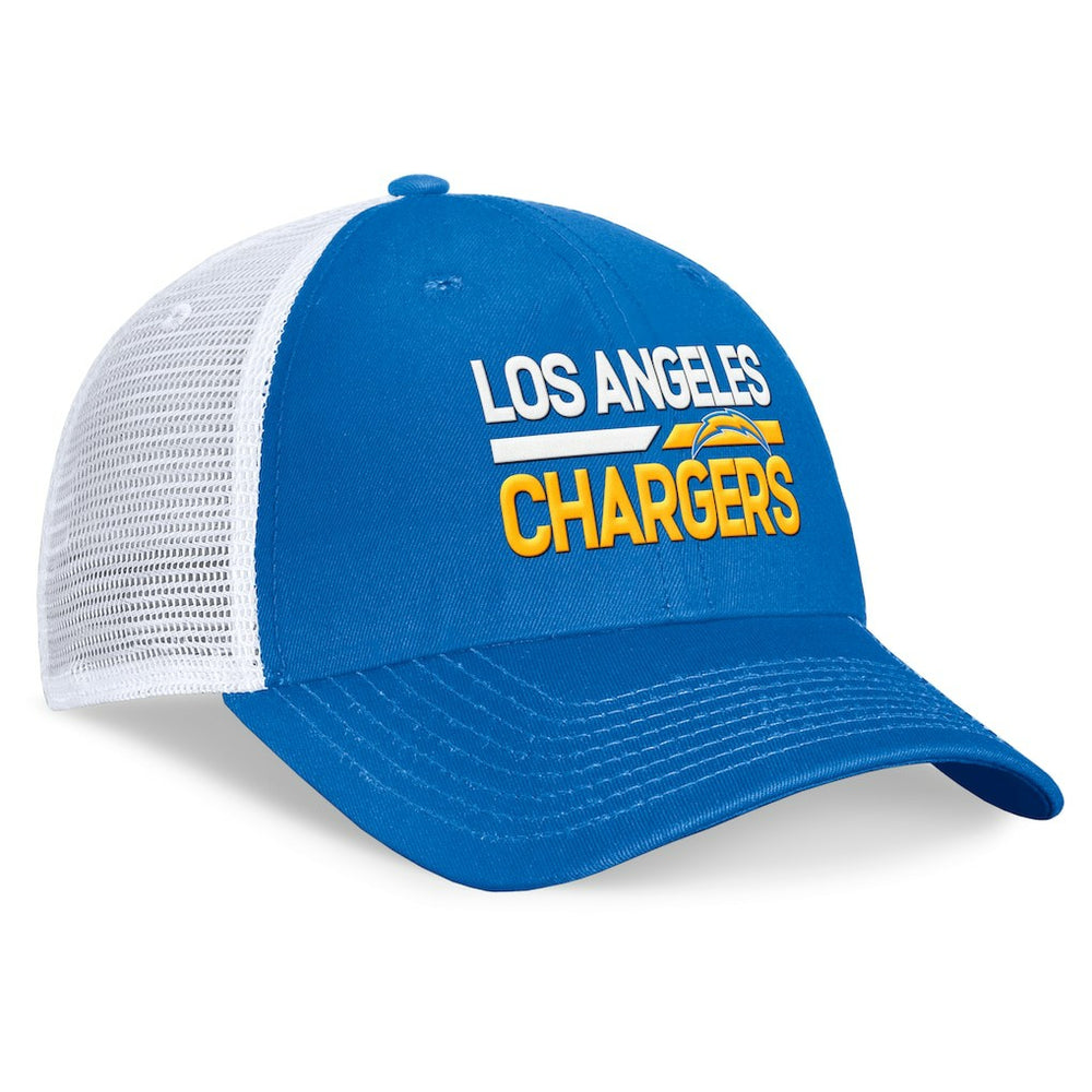 Los Angeles Chargers Upper Trucker Adjustable Hat Powder Blue/White - Fanatics