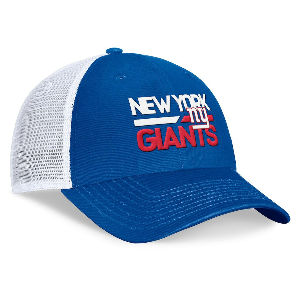 New York Giants Upper Trucker Adjustable Hat Royal/White - Fanatics