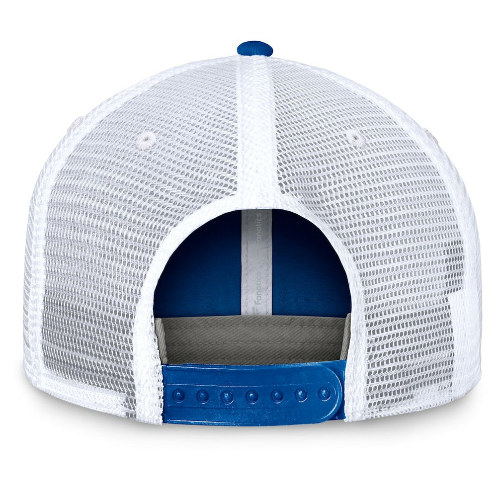 New York Giants Upper Trucker Adjustable Hat Royal/White - Fanatics