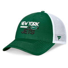 New York Jets Upper Trucker Adjustable Hat Green/White - Fanatics