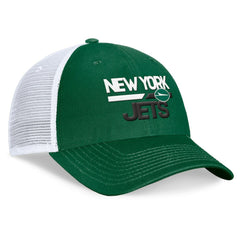 New York Jets Upper Trucker Adjustable Hat Green/White - Fanatics