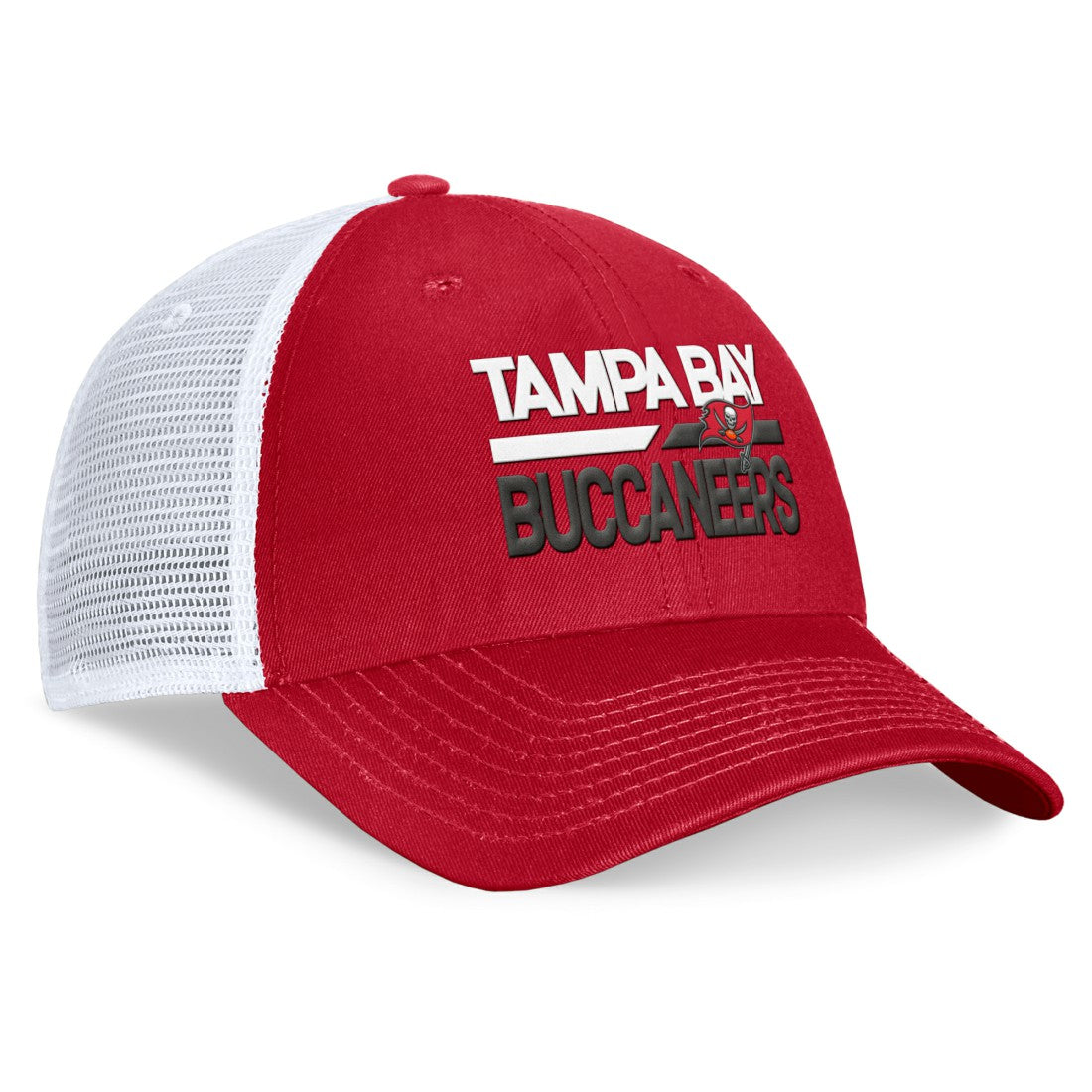 Tampa Bay Buccaneers Upper Trucker Adjustable Hat Red/White - Fanatics