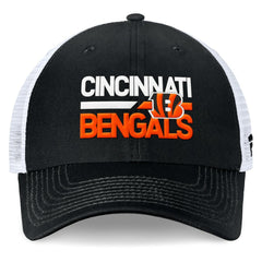Cincinnati Bengals Upper Trucker Adjustable Hat Black/White - Fanatics