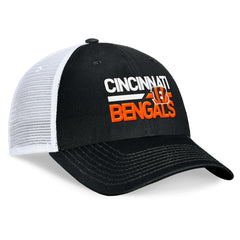Cincinnati Bengals Upper Trucker Adjustable Hat Black/White - Fanatics