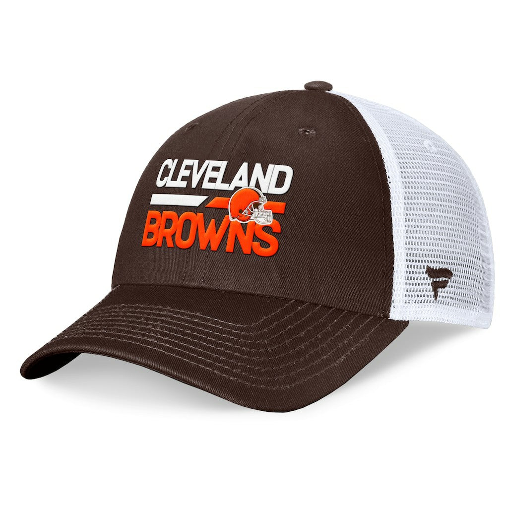 Cleveland Browns Upper Trucker Adjustable Hat Brown/White - Fanatics
