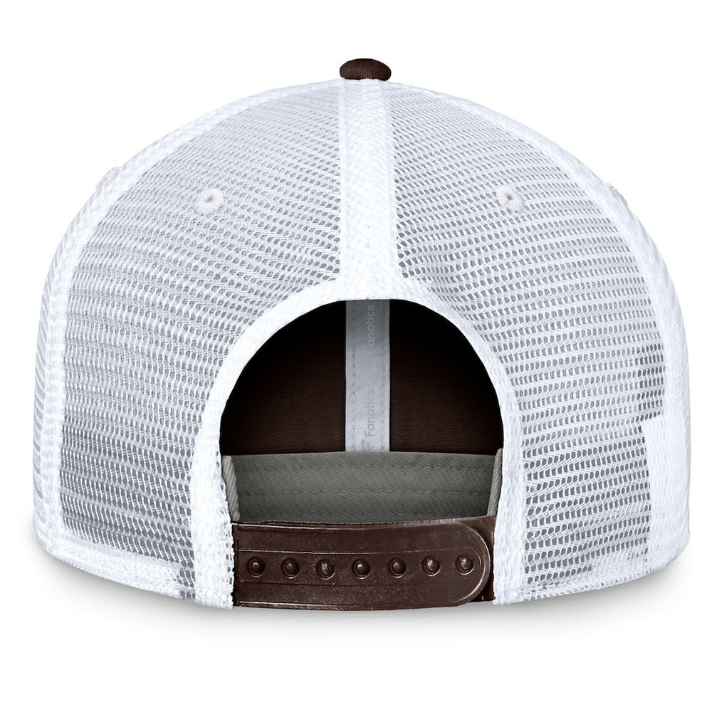 Cleveland Browns Upper Trucker Adjustable Hat Brown/White - Fanatics