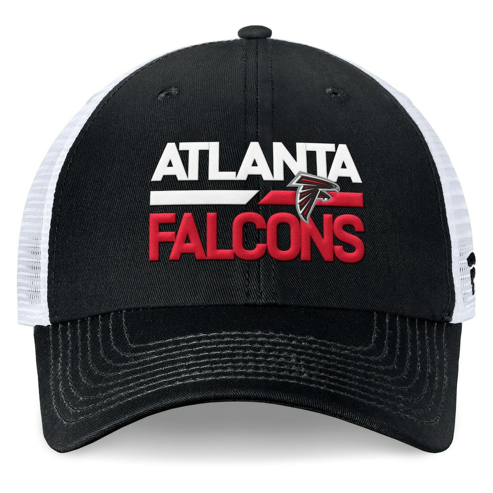 Atlanta Falcons Upper Trucker Adjustable Hat Black/White - Fanatics