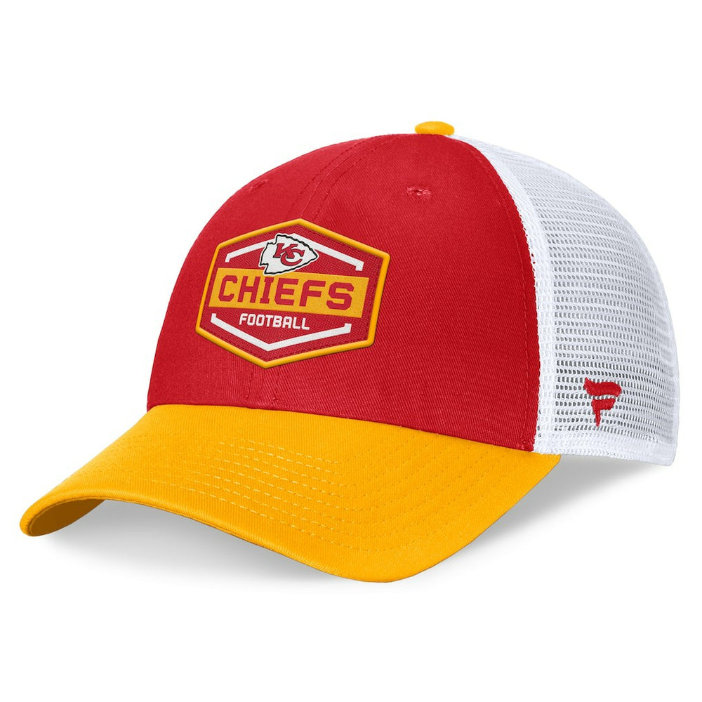 Kansas City Chiefs Bench Trucker Adjustable Hat Red/Gold - Fanatics