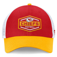Kansas City Chiefs Bench Trucker Adjustable Hat Red/Gold - Fanatics
