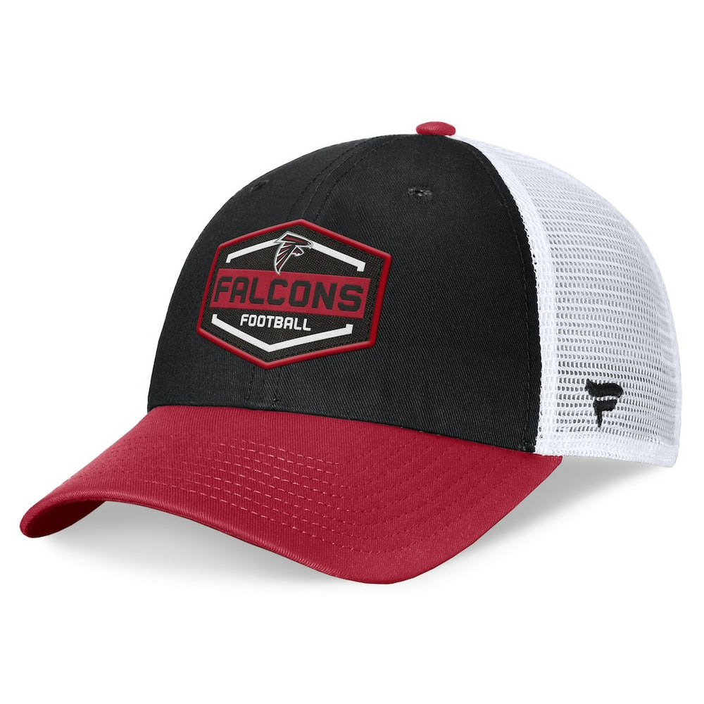 Atlanta Falcons Bench Trucker Adjustable Hat Black/Red - Fanatics