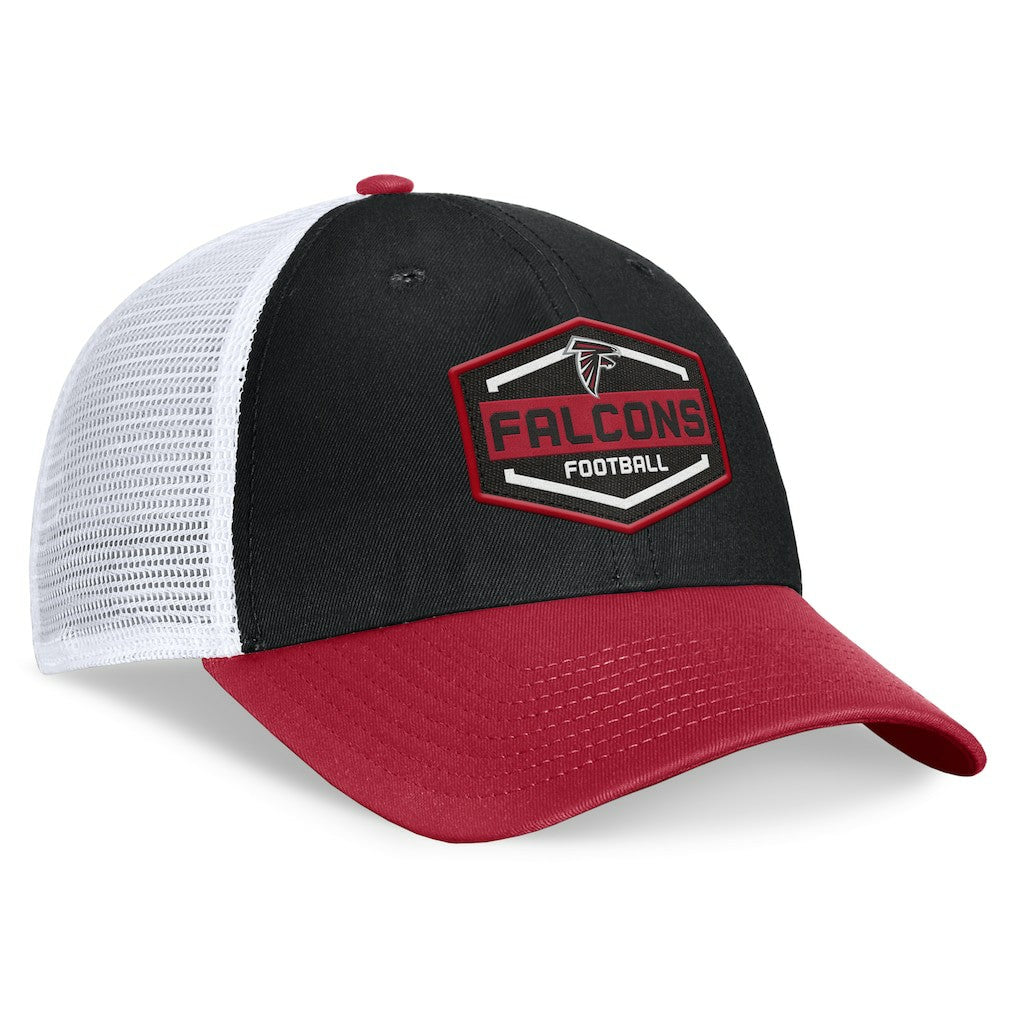 Atlanta Falcons Bench Trucker Adjustable Hat Black/Red - Fanatics