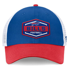 Buffalo Bills Bench Trucker Adjustable Hat Royal/Red - Fanatics