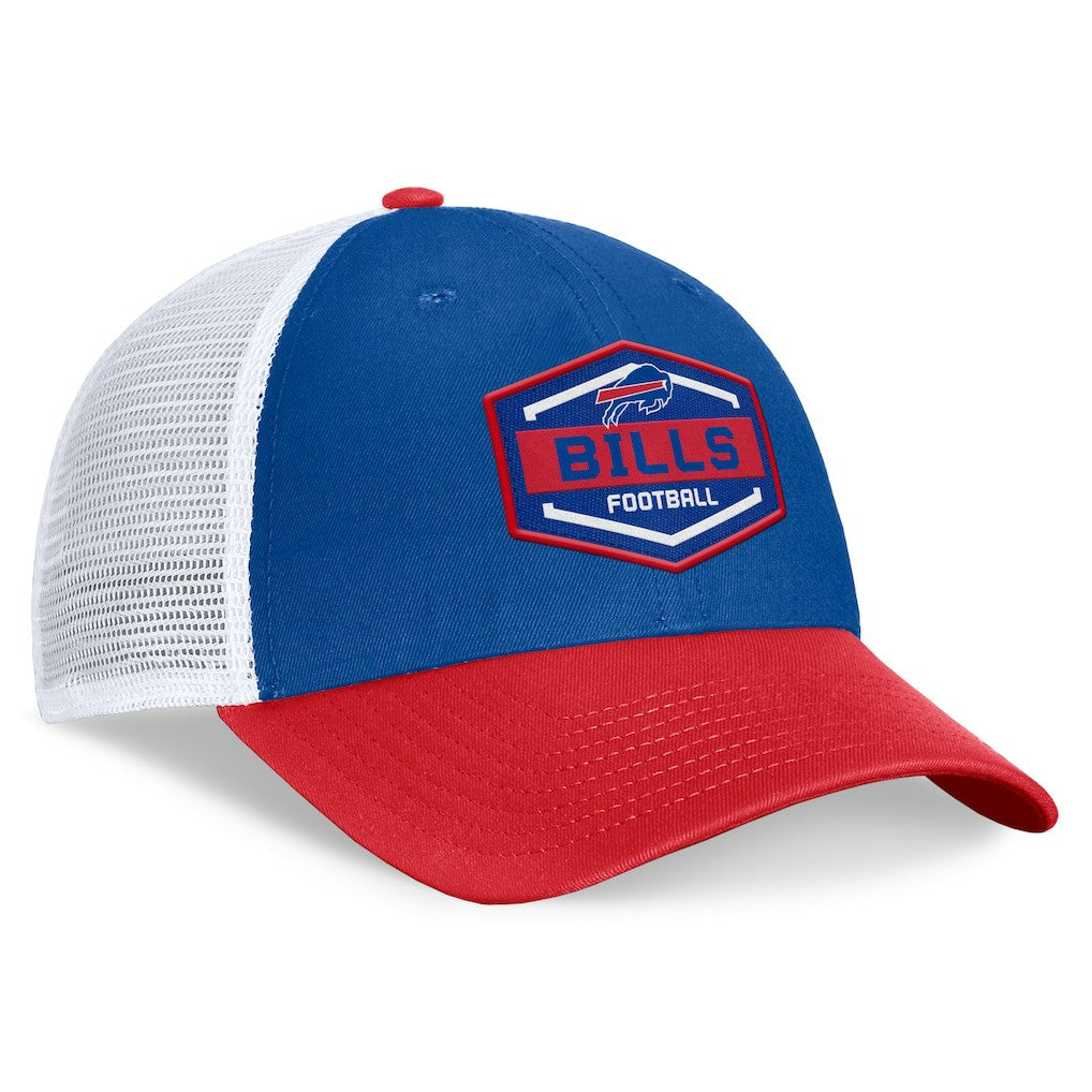 Buffalo Bills Bench Trucker Adjustable Hat Royal/Red - Fanatics