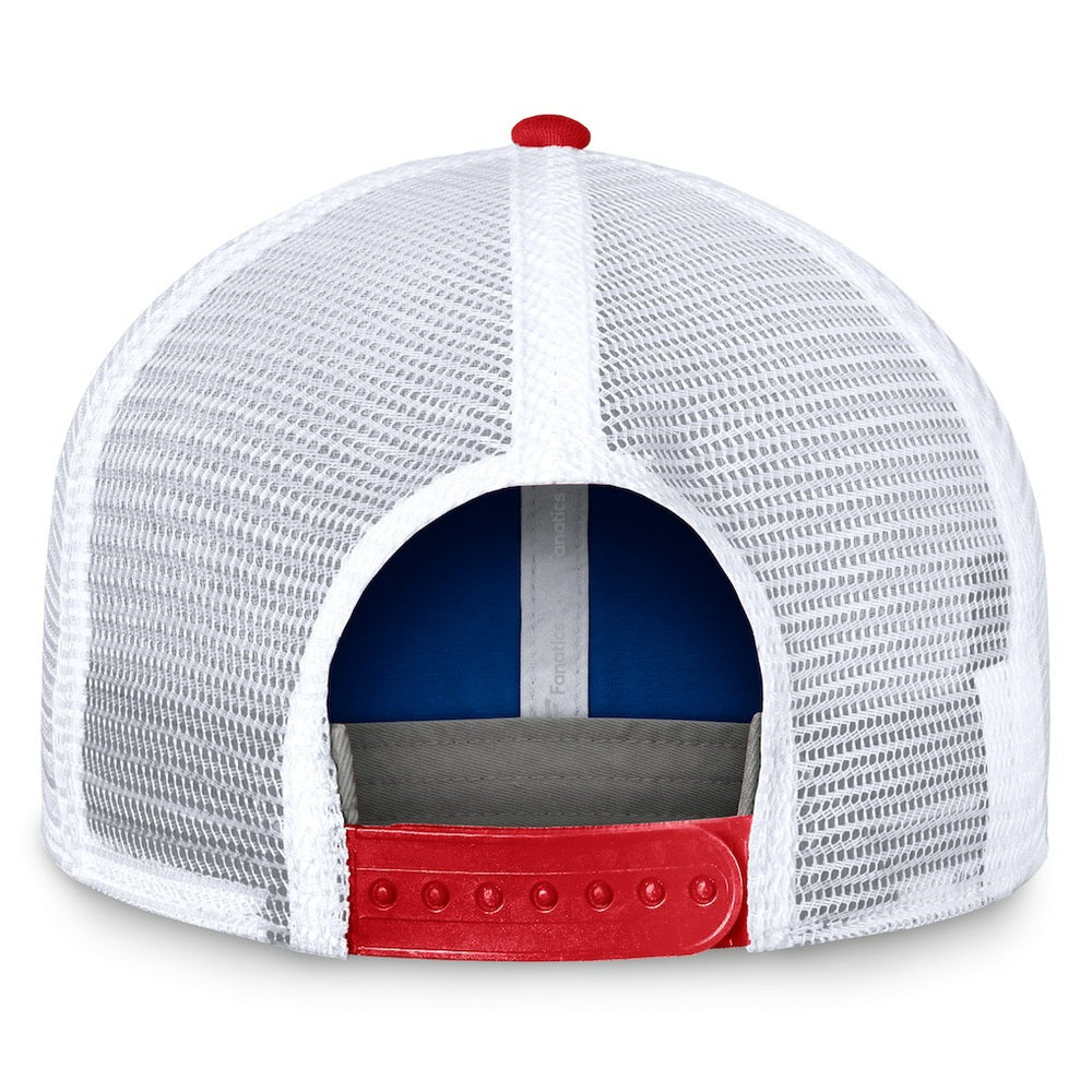 Buffalo Bills Bench Trucker Adjustable Hat Royal/Red - Fanatics