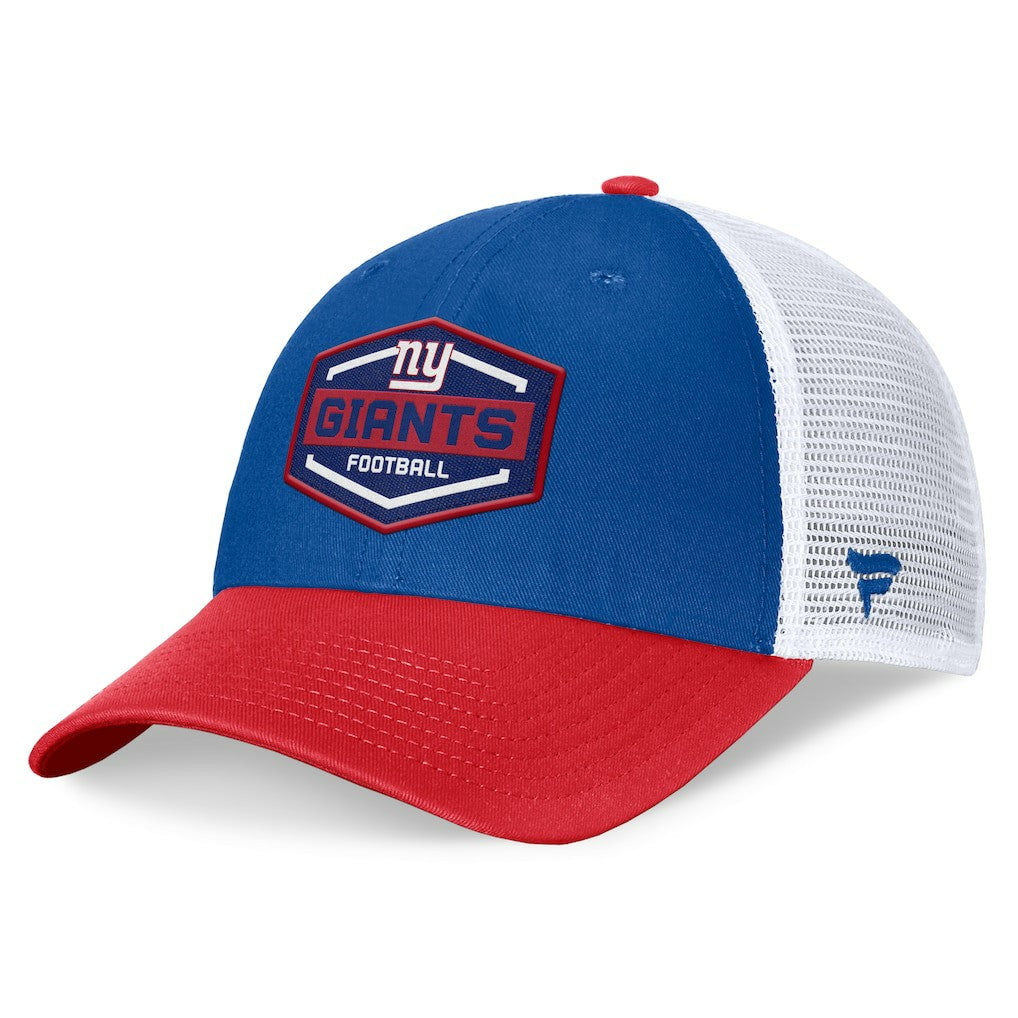 New York Giants Bench Trucker Adjustable Hat Royal/Red - Fanatics