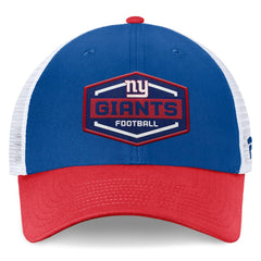 New York Giants Bench Trucker Adjustable Hat Royal/Red - Fanatics