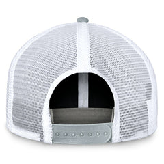 Las Vegas Raiders Bench Trucker Adjustable Hat Black/Silver - Fanatics