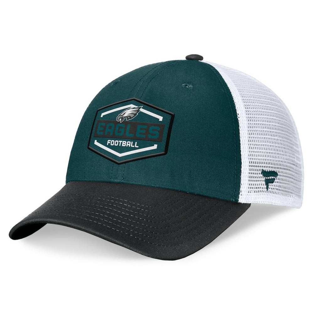 Philadelphia Eagles Bench Trucker Adjustable Hat Midnight Green/Black - Fanatics