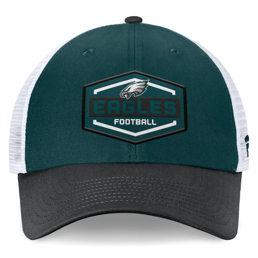 Philadelphia Eagles Bench Trucker Adjustable Hat Midnight Green/Black - Fanatics