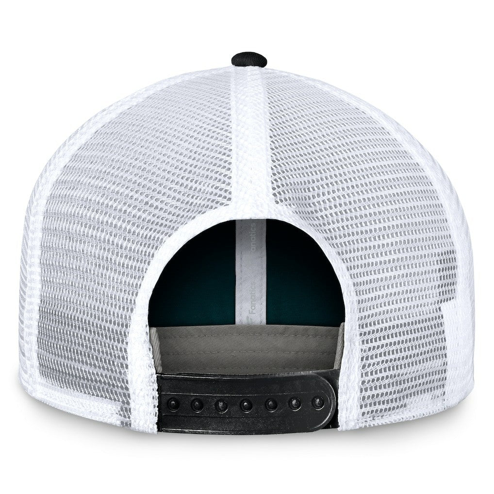 Philadelphia Eagles Bench Trucker Adjustable Hat Midnight Green/Black - Fanatics