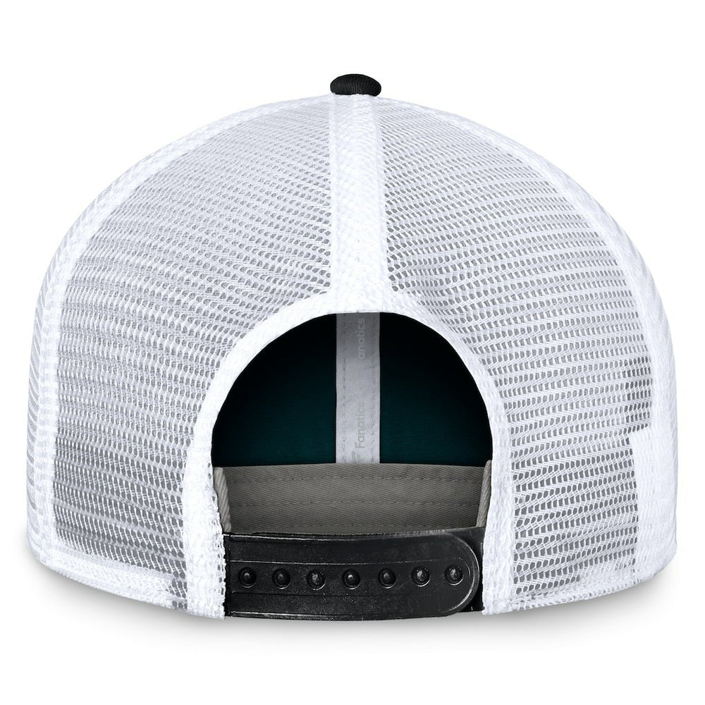 Philadelphia Eagles Bench Trucker Adjustable Hat Midnight Green/Black - Fanatics
