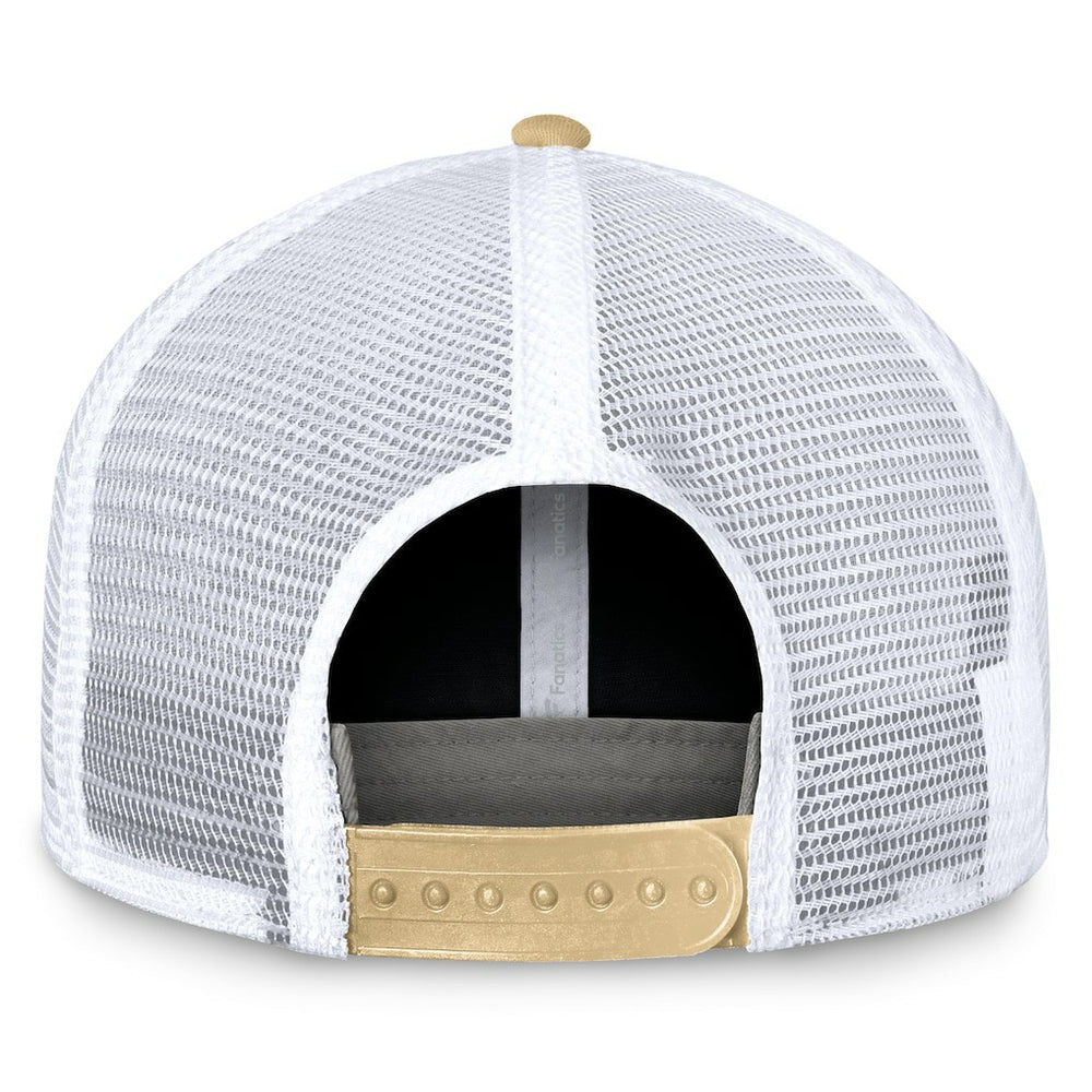 New Orleans Saints Bench Trucker Adjustable Hat Black/Gold - Fanatics
