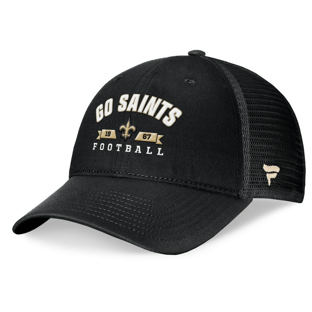 New Orleans Saints Timeout Trucker Adjustable Hat Black - Fanatics