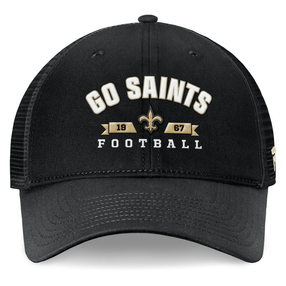 New Orleans Saints Timeout Trucker Adjustable Hat Black - Fanatics