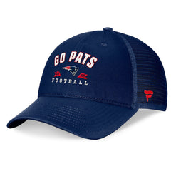 New England Patriots Timeout Trucker Adjustable Hat Navy - Fanatics